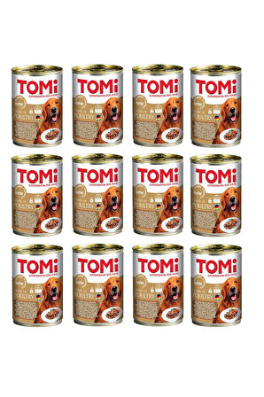 Tomi Kümes Hayvanlı  Gravy Soslu Köpek Konservesi 400 Gr. X 12 Adet