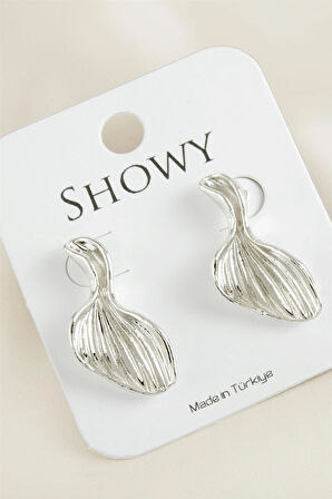 Deniz Kabuğu Tasarımlı Yeni Sezon Metal Küpe