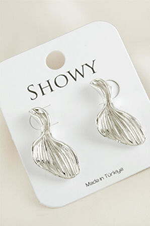 Deniz Kabuğu Tasarımlı Yeni Sezon Metal Küpe