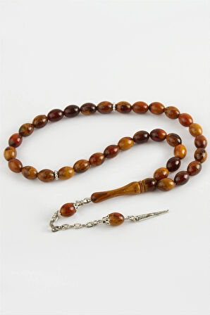 Zeytin Şekilli Plastik Tesbih 8*11 mm