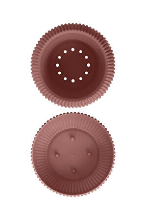 Omnipazar KRS-363 Plastik Mercan Kaktüs Saksı 0.7 Litre Soft Pembe 6 Adet