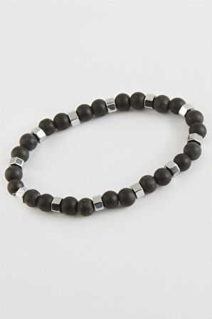 Hematit  Mat Onix Doğaltaş Bileklik