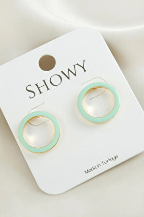 Halka Yeni Sezon Mineli Küpe