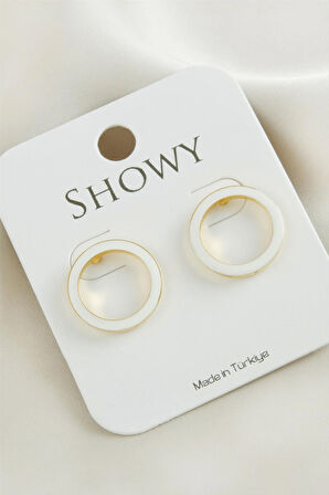 Halka Yeni Sezon Mineli Küpe