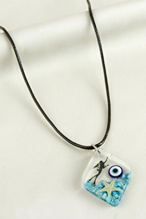 Deniz Yıldızı Beşgen Epoksi Kolye