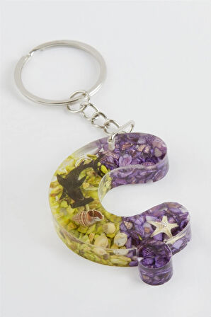 Ç Harfli Epoksi Anahtarlık