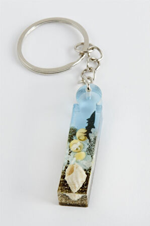 İ Harfli Epoksi Anahtarlık