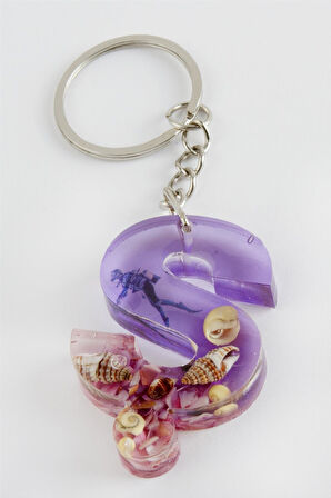 Ş Harfli Epoksi Anahtarlık