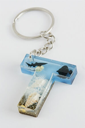 T Harfli Epoksi Anahtarlık