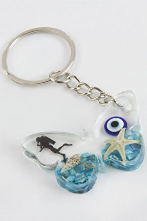 Kelebek Epoksi Anahtarlık