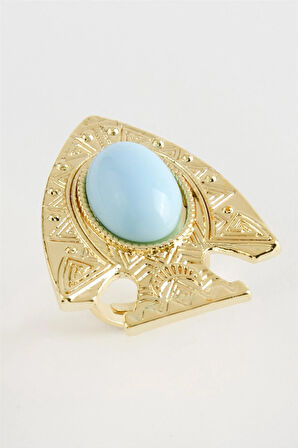 Balık Turkuaz Taşlı Yüzük