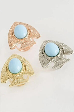 Balık Turkuaz Taşlı Yüzük