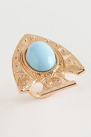 Balık Turkuaz Taşlı Yüzük