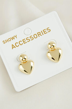 Kalp Yeni Sezon Metal Küpe