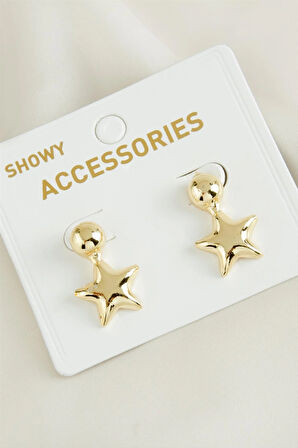 Yıldız Yeni Sezon Metal Küpe