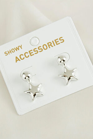 Yıldız Yeni Sezon Metal Küpe