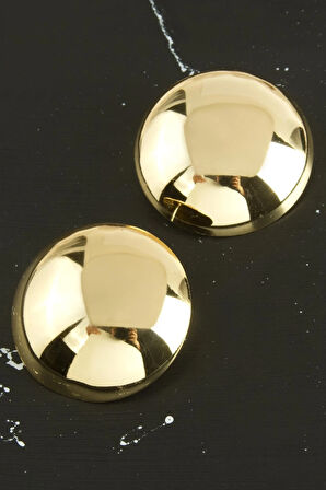 Yuvarlak Yeni Sezon Metal Küpe