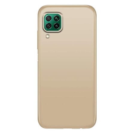 Smcase Huawei P40 Lite Kılıf Lüks Mat Silikon  Nano Ekran Koruyucu