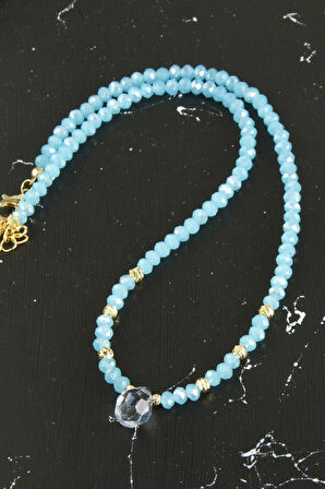 Dorika Damla Kristal Kolye