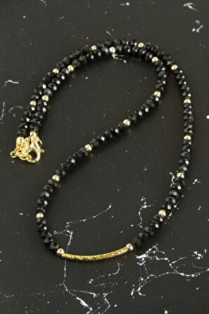 Lazer Kesim Kristal Kolye