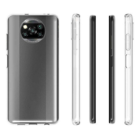 Gpack Xiaomi Poco X3 Pro Kılıf Süper Silikon Şeffaf Koruma