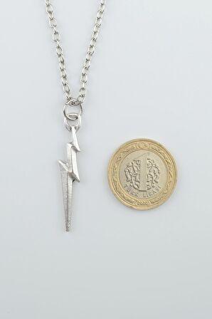 2'li Harry Potter Ölüm Yadigarları Üçgen - The Flash Erkek Kadın Kolye Seti 925 Ayar Gümüş Kaplama