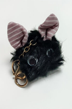Kulaklı Tüylü Peluş Anahtarlık