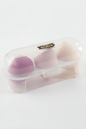 3 Adet Yumurta Kutulu Makyaj Süngeri