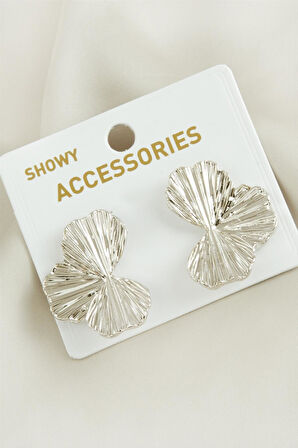 Yaprak Yeni Sezon Metal Küpe