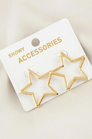 Yıldız Yeni Sezon Metal Küpe