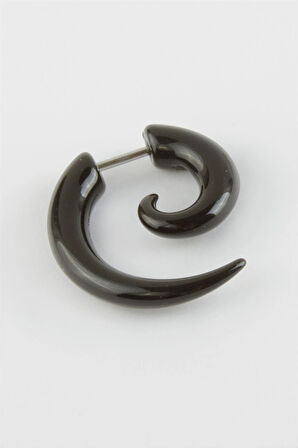 Yarım Ay Erkek Çelik Küpe