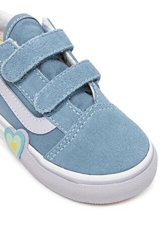 Vans Mavi Bebek Yürüyüş Ayakkabısı VN000D4SCFL1-Old Skool V Heart