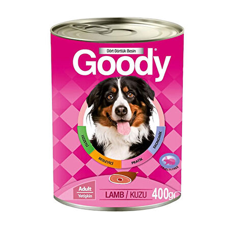 Goody Kuzulu Yetişkin Köpek Konservesi 24 Adet 400 Gr 