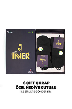 Just Inner Erkek Çorap 6'lı Yarım Konç (Bambu)