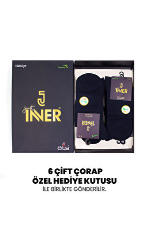 Just Inner Erkek Çorap 6'lı Yarım Konç (Bambu)