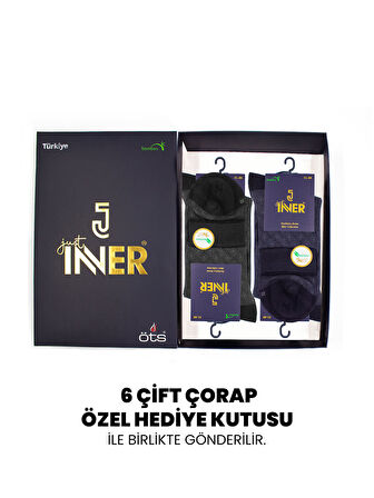 Just Inner Erkek Çorap 6'lı Yarım Konç (Bambu)