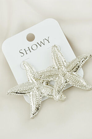 Deniz Yıldızı Metal Küpe