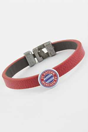 Kırmızı Renkli Suni Deri Bileklik