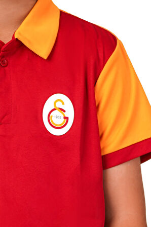 Galatasaray Lisanslı 5 Yıldız Polo Yaka Çocuk Forma T-Shirt 