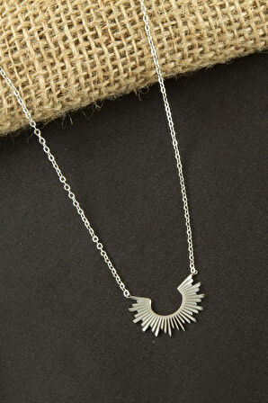 Yarım Halka Lüks Çelik Kolye