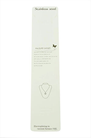 Yarım Halka Lüks Çelik Kolye