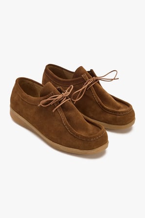 Westtowest Kadın Hakiki Deri Süet Loafer - Taba Bağcıklı Günlük Rahat Ayakkabı