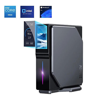 Nipogi S1 Intel Alder Lake 12.Nesil N100 16GB DDR4 512GB NVMe HDMI WiFi6/BT5.2 WIN11 PRO Mini PC