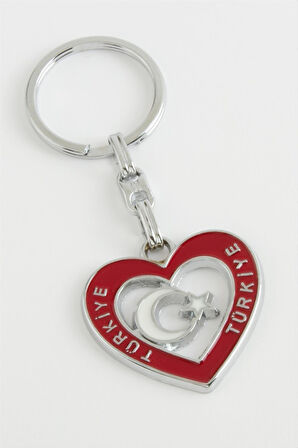 Ay Yıldız Metal Anahtarlıkc