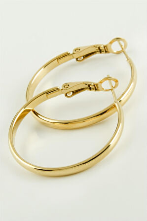 Halka Lüks Çelik Küpe 2,8 cm