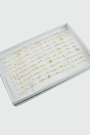 Karışık Lüx Çelik Eklem Yüzük 1 Adet