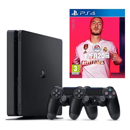 Sony PS4 Slim 500 GB Oyun Konsolu + PS4 FIFA 20 + 2. PS4 Kol