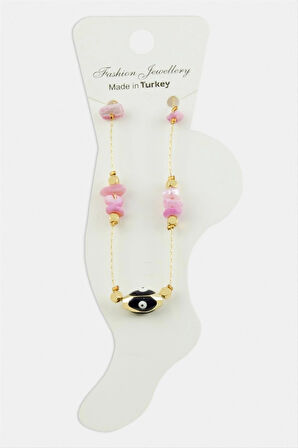 Nazar Göz Kırık Doğaltaşlı Halhal