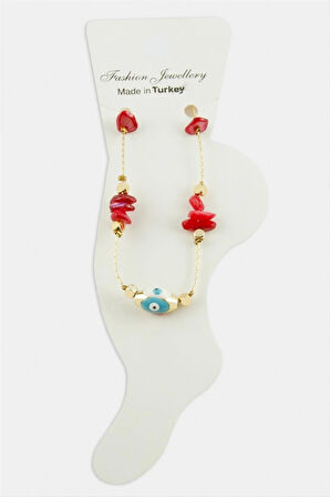 Nazar Göz Kırık Doğaltaşlı Halhal