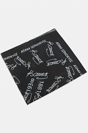 Atatürk Desenli Bandana 50*50